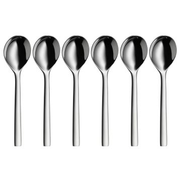 WMF Suppenlöffel Nuova 6 Stück, Silber