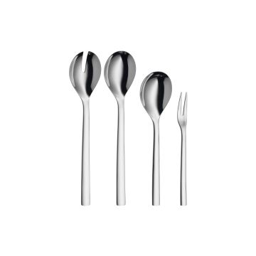 WMF Salatbesteck Nuova 4-teilig, Silber