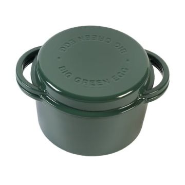 Grüner Gusseisenkochtopf/ Dutch Oven rund  (4 Liter)