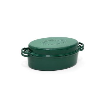 Grüner Gusseisentopf Dutch Oven oval (5,2 Liter)
