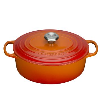 Le Creuset Bräter Signature oval 31 cm ofenrot