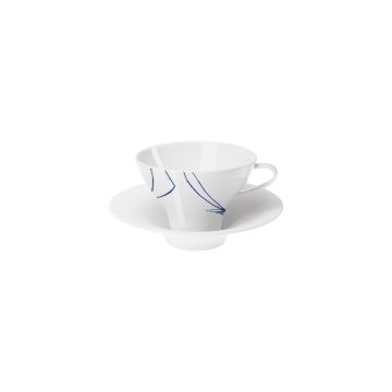 Granat Kaffee-/Teetasse mit Unterteller