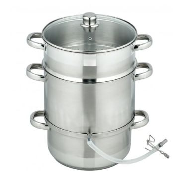 Dampfentsafter Edelstahl 26 cm