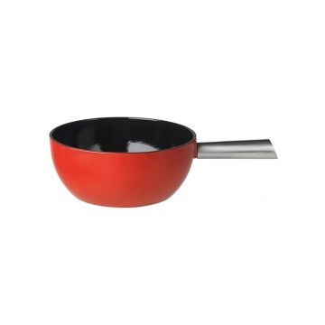 Käsefonduecaquelon Elégance, rot/schwarz