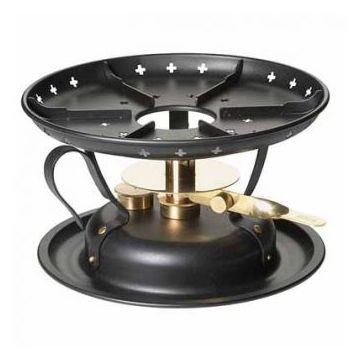 Dochtenbrennerrechaud Classic, schwarz