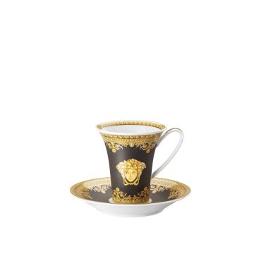 Versace Baroque Nero Kaffeetasse 2tlg
