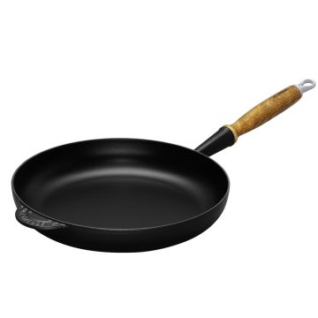 Le Creuset Bratpfanne mit Holzgriff 26 cm schwarz