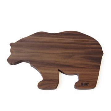Holzbrett 'Bär' (Nussbaum) von JA/UND?